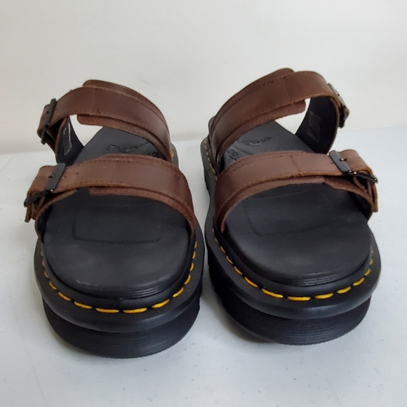 Dr. Martens Myles Brando Leather Sandal Women's Size 12 Men's 11 NEW Dark Brown - Picture 7 of 16